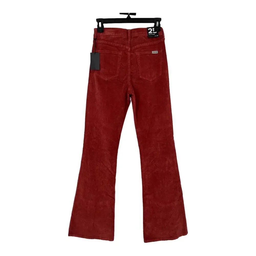 Joe's Jeans High rise flare corduroy red size 25 - Picture 4 of 7